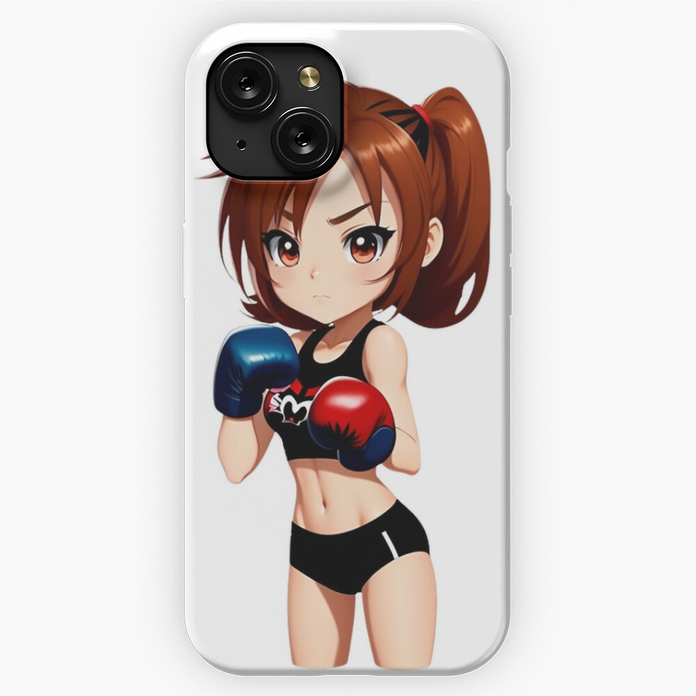 Sticker or Sticker of a boxer girl - anime style