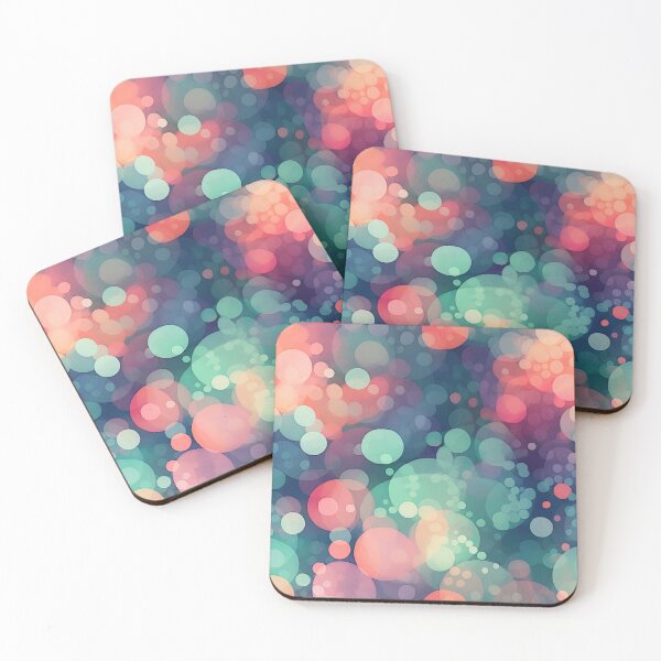 Item preview, Abstract colorful bubbles pattern designed and sold by enipra.
