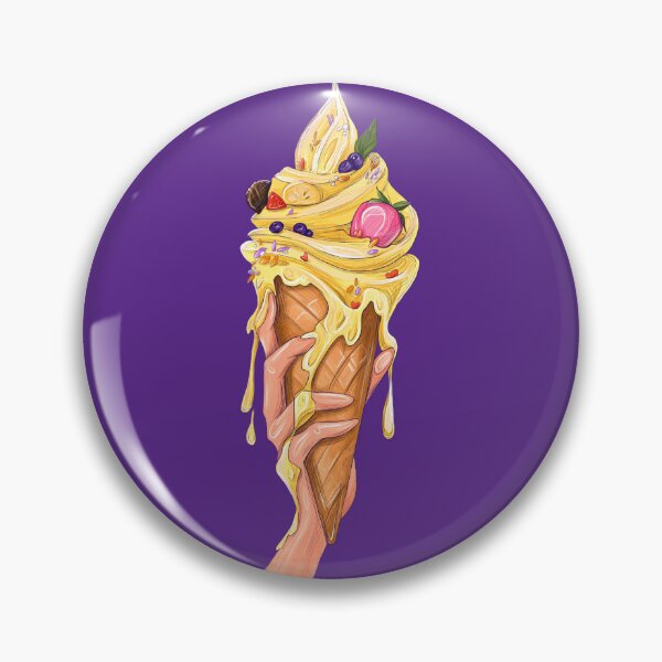 Item preview, Yellow funny Ice cream with fruit. designed and sold by ElishasArt17.