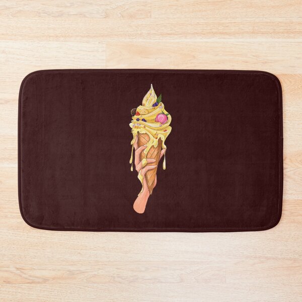 Item preview, Yellow funny Ice cream with fruit. designed and sold by ElishasArt17.