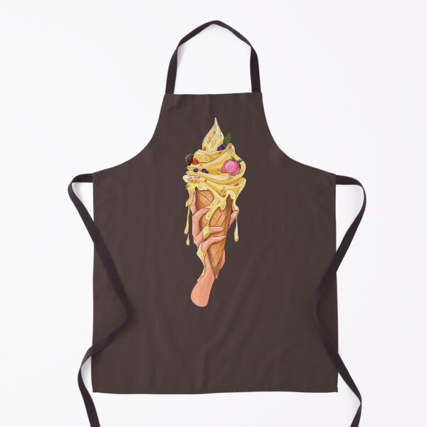 Item preview, Yellow funny Ice cream with fruit. designed and sold by ElishasArt17.