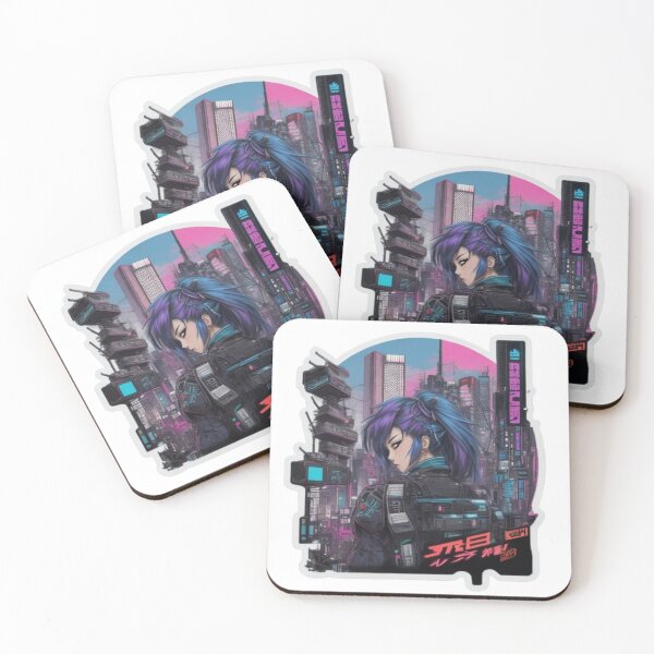 Item preview, Futuristic fashionista in the cyber metropolis. designed and sold by mefirefire.
