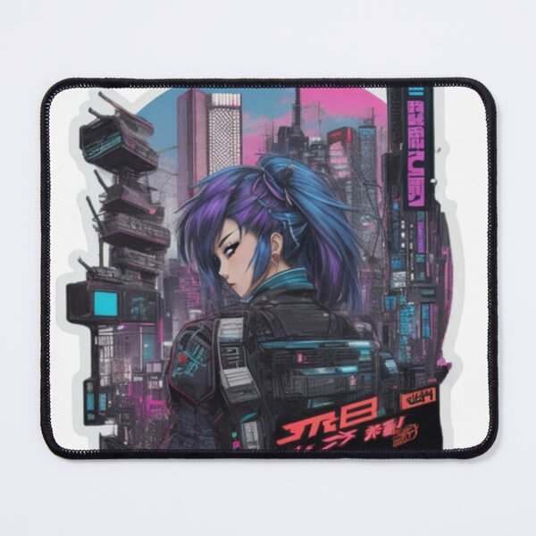 Item preview, Futuristic fashionista in the cyber metropolis. designed and sold by mefirefire.