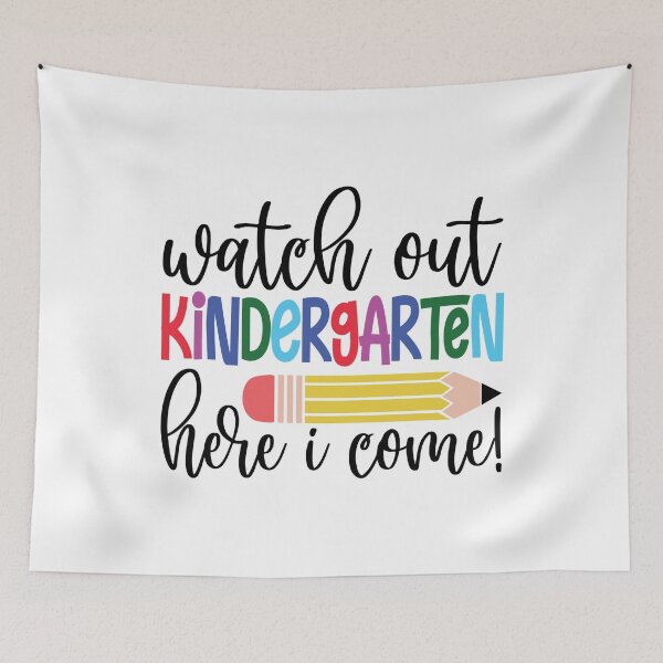 Item preview, Watch Out Kindergarten Here I Come Back to School Kid  designed and sold by _ROYAL_ PRINT_ ⭐⭐⭐⭐⭐.