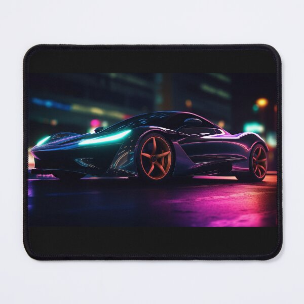Item preview, Retro Neon Aggression - Dynamic Lighting on a Hyper Car designed and sold by RIAiCreations.