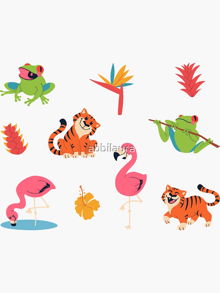 Buy wholesale Repositionable stickers - Jungle