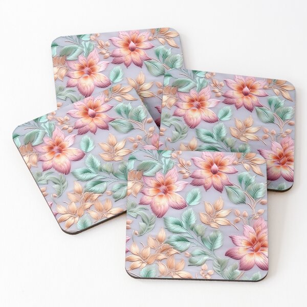 Item preview, Beautiful embroidered floral pattern designed and sold by ArtfulVixen.