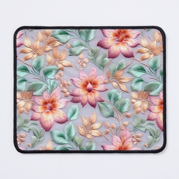 Item preview, Beautiful embroidered floral pattern designed and sold by ArtfulVixen.