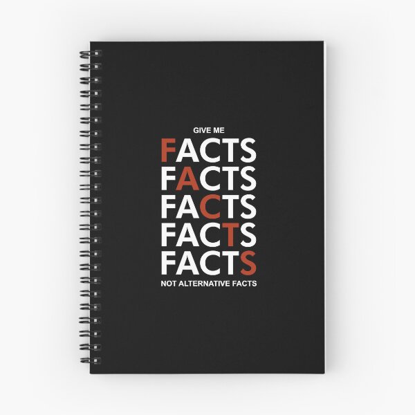 Item preview, Fact, facts, facts in white designed and sold by Politics-Corner.