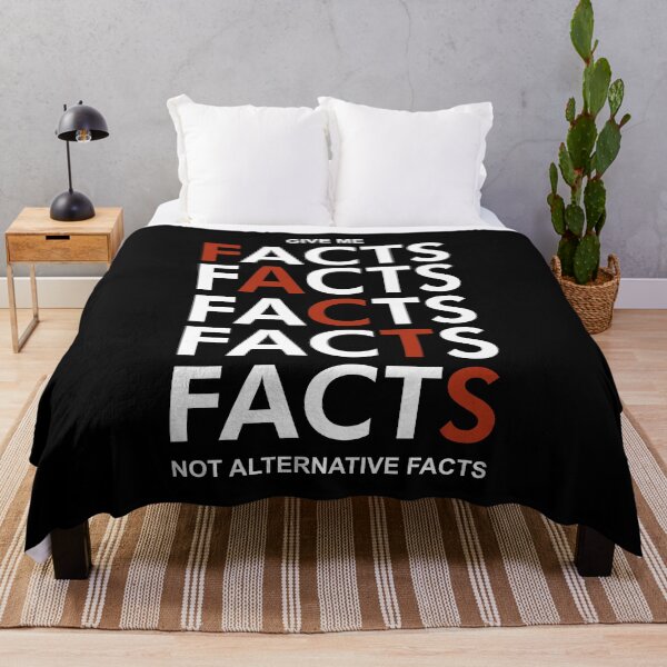 Item preview, Fact, facts, facts in white designed and sold by Politics-Corner.