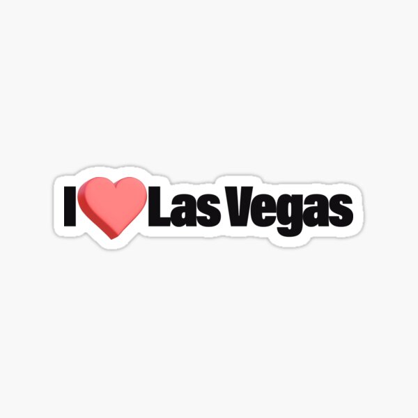 I heart las vegas' Sticker