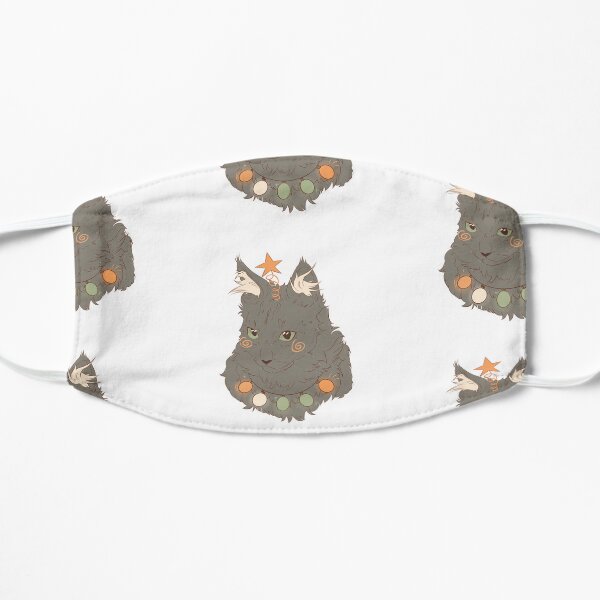 Funny Cute Cat with Star Flat Mask