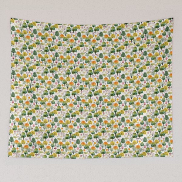 Item preview, Watercolor Fall Forest designed and sold by thsmithworkshop.