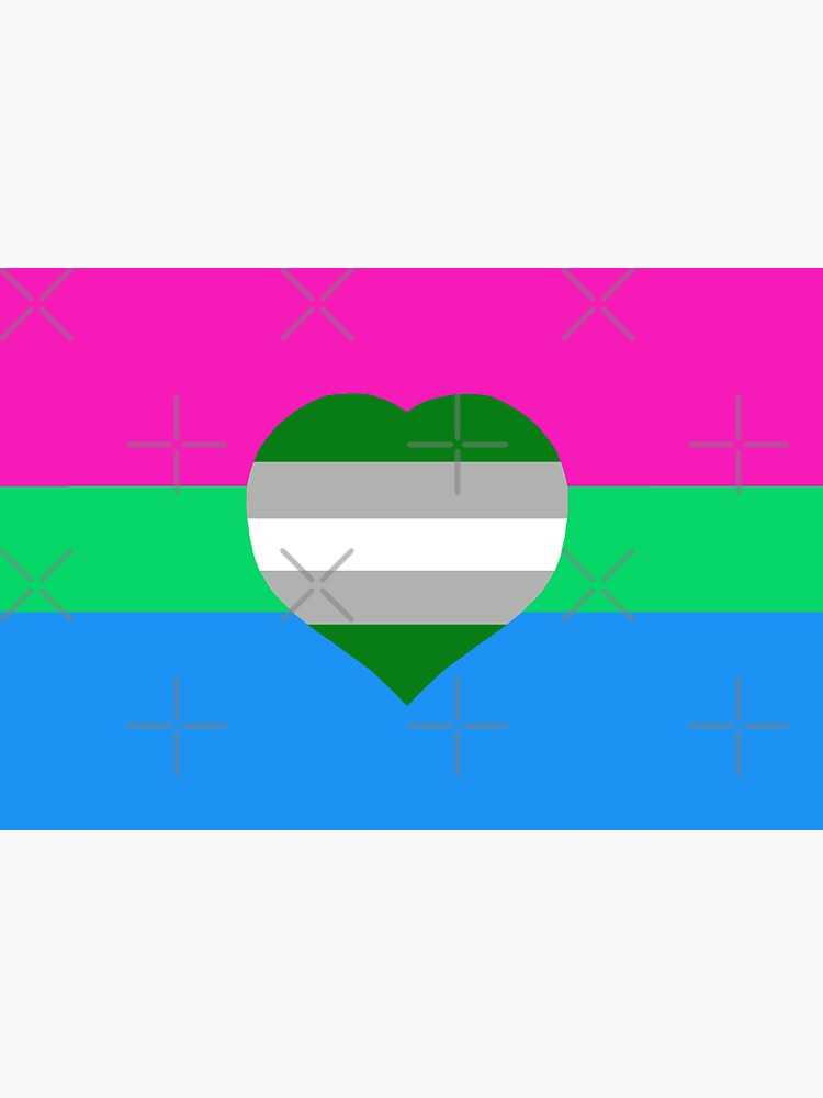 Grayromantic Polysexual Flag Sticker For Sale By Sanguinedesigns