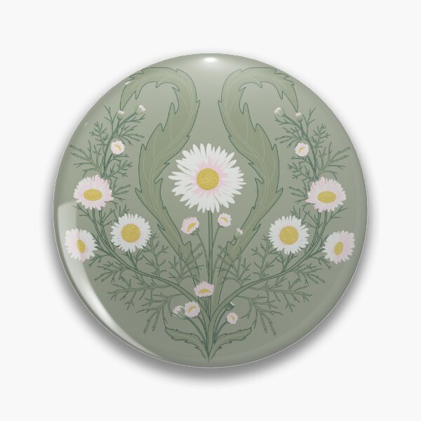 Item preview, Romantic Daisies - round designed and sold by ChMarch.