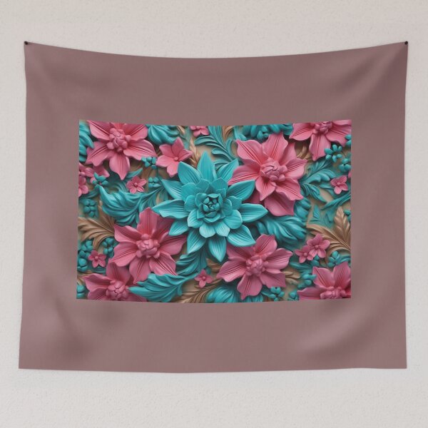 Item preview, Unique Floral 3D Art Water Bottle: Stay Refreshed in Floral Fantasy designed and sold by tonyram4219.