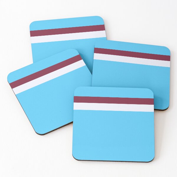 Item preview, West Ham 2008 Claret White Maroon Bars Away designed and sold by Sporting Colour.