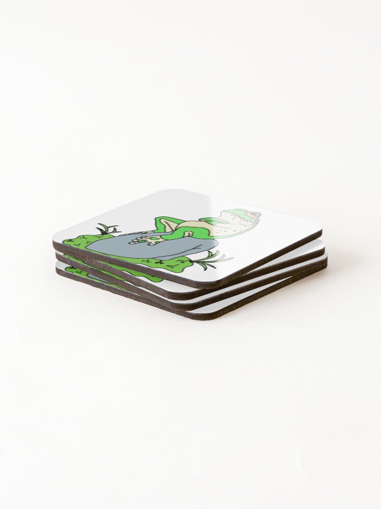 Thumbnail 4 of 5, Coasters (Set of 4), frog thinking designed and sold by R-mont.