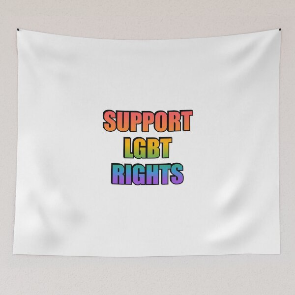Item preview, Support LGBT Rights rainbow gay pride designed and sold by Inspirationmotivation.