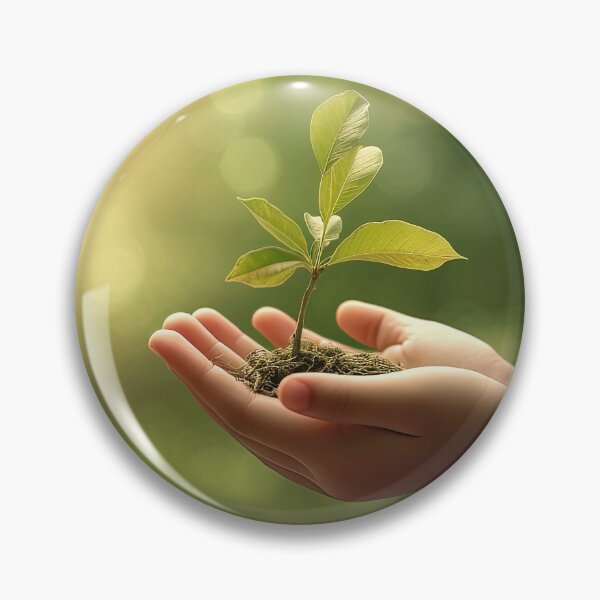 Artikelvorschau, Close-up of Hand Holding Small Plant entworfen und verkauft von libanmax.