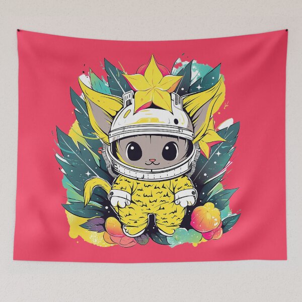 Item preview, Space Catstronaut - Tropical Starfruit designed and sold by SnarkyDoodles.