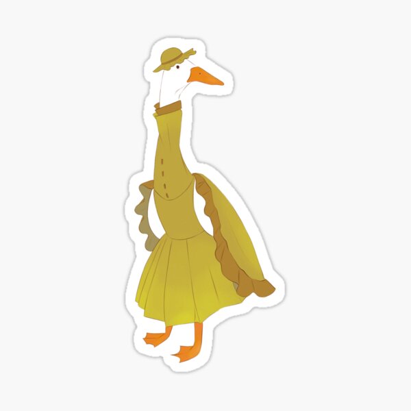 Duck with Dress Sticker