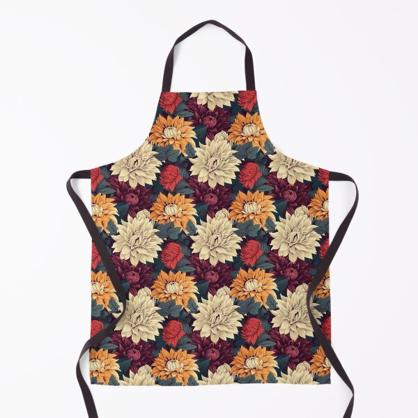 Item preview, Seamless Nature Pattern (Dahlias) designed and sold by DarklingAnubiss.