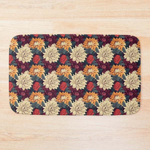 Item preview, Seamless Nature Pattern (Dahlias) designed and sold by DarklingAnubiss.