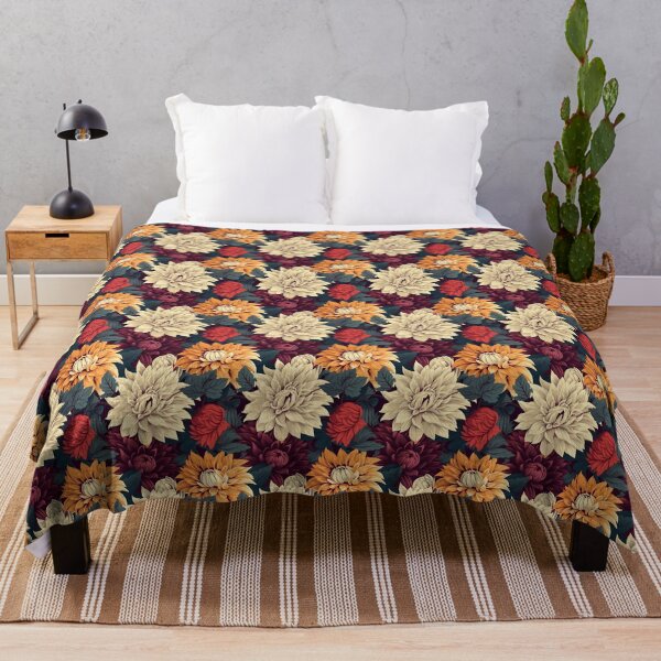 Item preview, Seamless Nature Pattern (Dahlias) designed and sold by DarklingAnubiss.