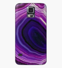 Gewirbelter lila Geode Hülle & Klebefolie für Samsung Galaxy