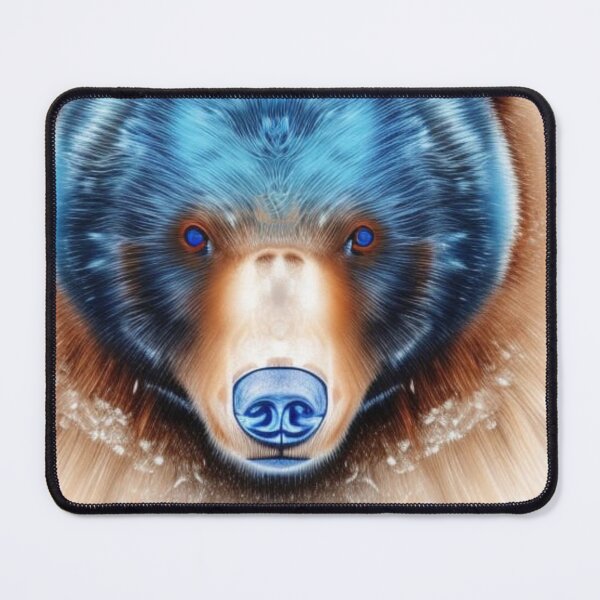 Item preview, Blue grizzly bear designed and sold by UrsaOasis.