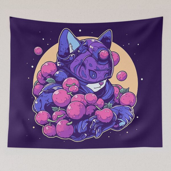 Item preview, Space Catstronaut - AstroBlueberry designed and sold by SnarkyDoodles.