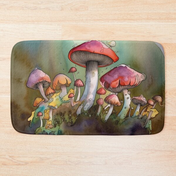 Item preview, MUSHROOMS WATERCOLOR designed and sold by ArtbyRolleen.