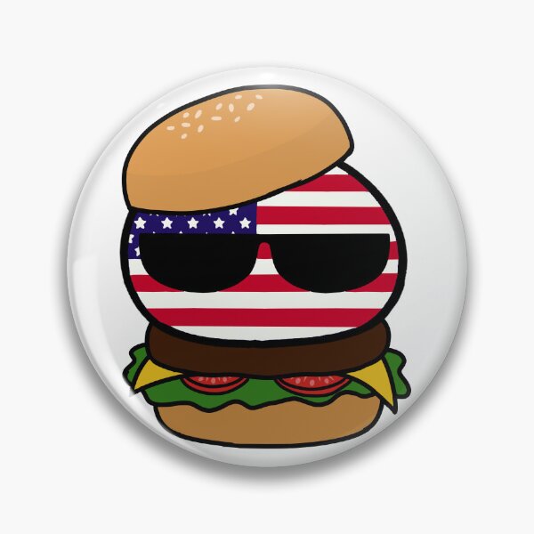 Item preview, america burger designed and sold by Countryballs Shop.