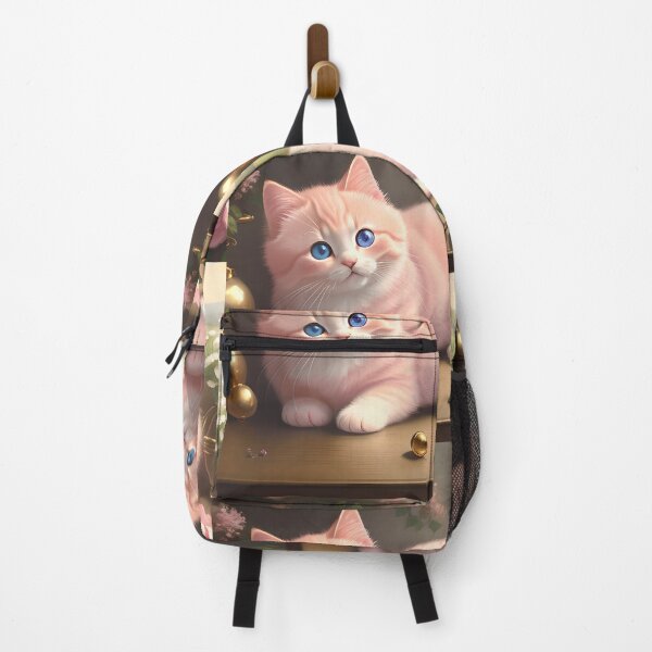 Item preview, Cotton Candy Clawdia: A Cute Kitten with a Small Golden Marble Ball designed and sold by 3artlaw.