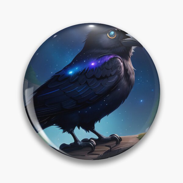 Item preview, AI Generated - Crow at Night designed and sold by Kaiko-Roku.
