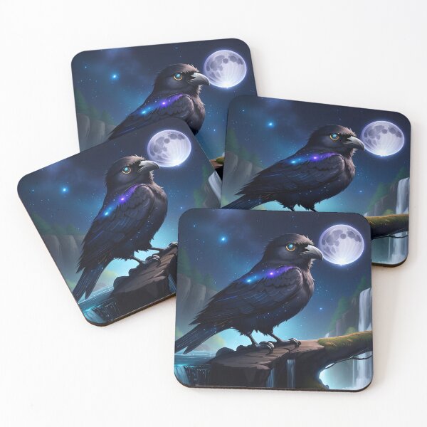 Item preview, AI Generated - Crow at Night designed and sold by Kaiko-Roku.