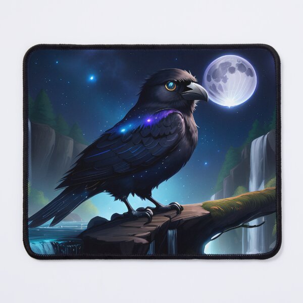 Item preview, AI Generated - Crow at Night designed and sold by Kaiko-Roku.