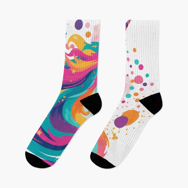 Item preview, beautiful unicorn multi colors digital art designed and sold by DigitalPixelize.