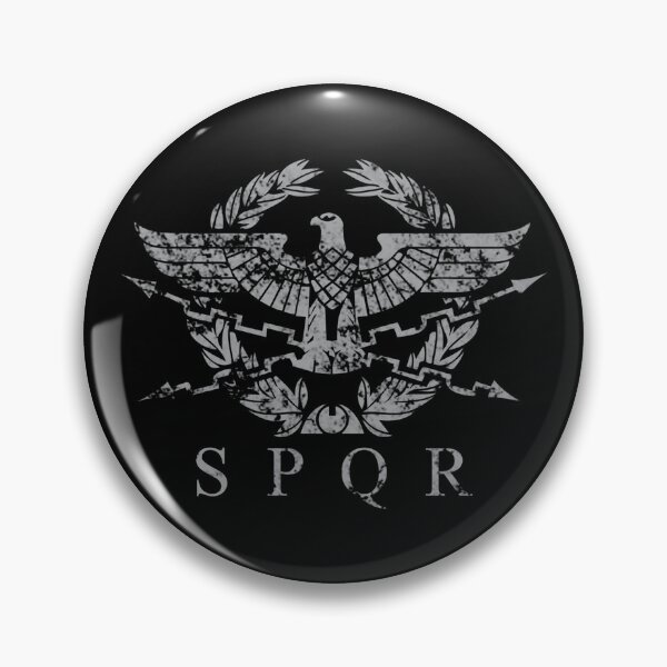 Item preview, Vintage Distressed SPQR The Roman Empire Emblem designed and sold by The Abstract Vision.