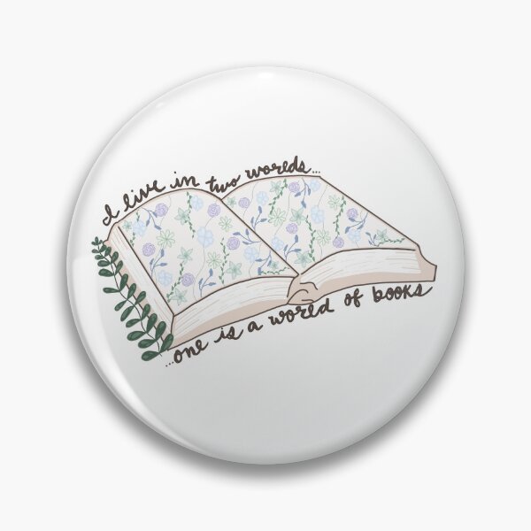 Item preview, I Live in Two Worlds, One is a World of Books designed and sold by Kylie-Skyy.