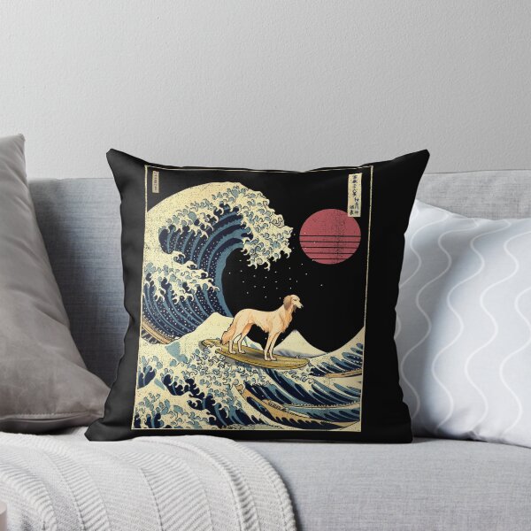 Item preview, Saluki Kanagawa Japanese Surfing Wave designed and sold by rafaeltto.