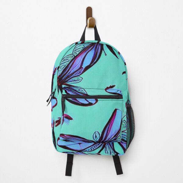 Item preview, Abstract Dragon Fly Pattern on Blue designed and sold by calibrit.