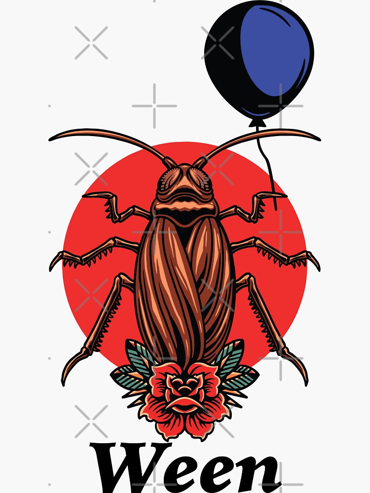 La Cucaracha Blue Balloon Sticker for Sale by NoizeandLight