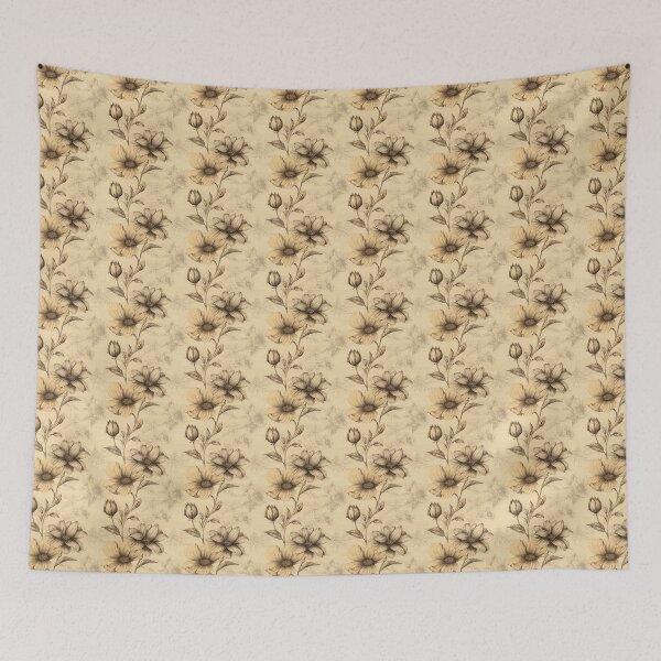 Item preview, Pattern of vintage Flowers | Victorian Garden | modern art designed and sold by TheMachineMind.