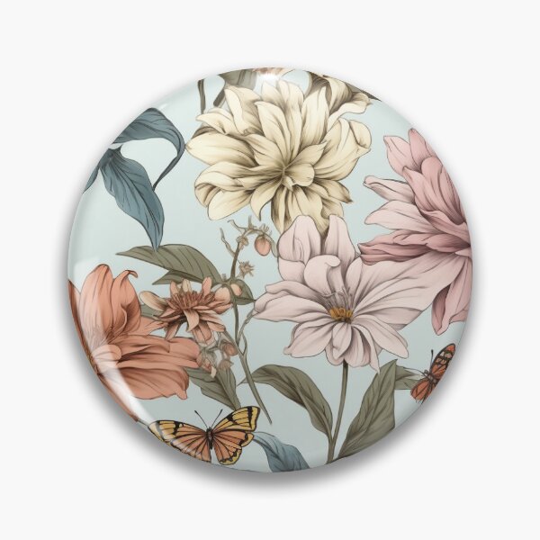 Item preview, Pattern of vintage Flowers | Elegant Garden Rustic Charm | modern art designed and sold by TheMachineMind.