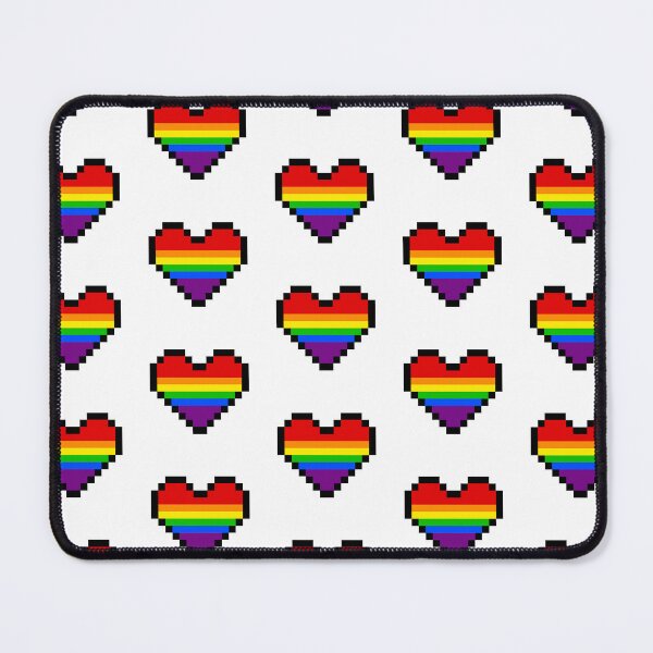 Item preview, Heart flag from LGBTQ community pixel art white background designed and sold by Axel-Speed.