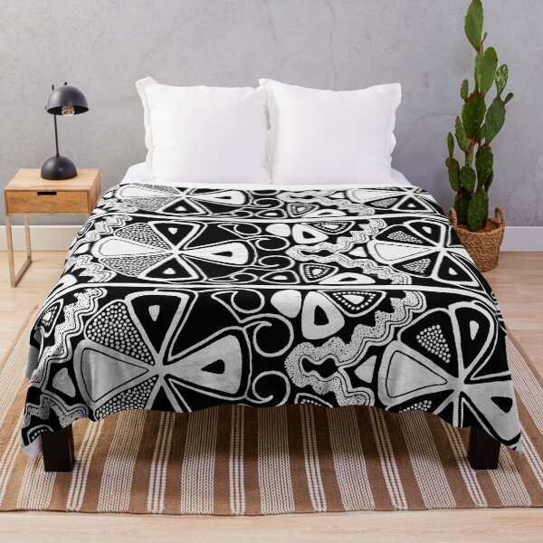 Item preview, Black And White Native American Circle Pattern Art 2 designed and sold by Sharon Cummings Art.