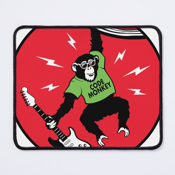 Item preview, CodeMonkey with Guitar designed and sold by CodeMonkeyBand.