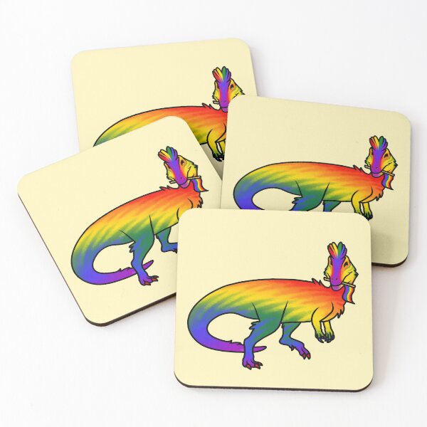 Item preview, PRIDEolophosaurus Prideosaur - Pride Flag Dinosaur designed and sold by saradrawspaleo.